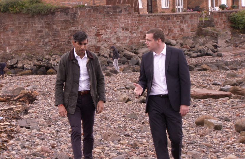 Douglas with Rishi Sunak MP