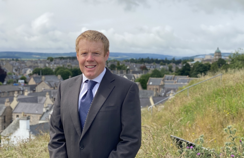 Tim Eagle on top of Lady Hill, Elgin