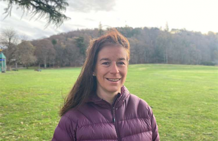 Kathleen is pictured in Grant Park, Forres