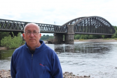 Cllr Marc Macrae next to the River Spey