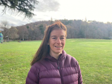 Kathleen is pictured in Grant Park, Forres