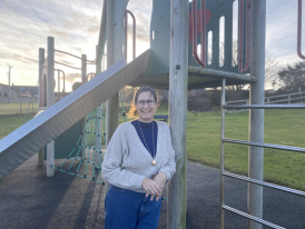 Bridget at Cummingston play park